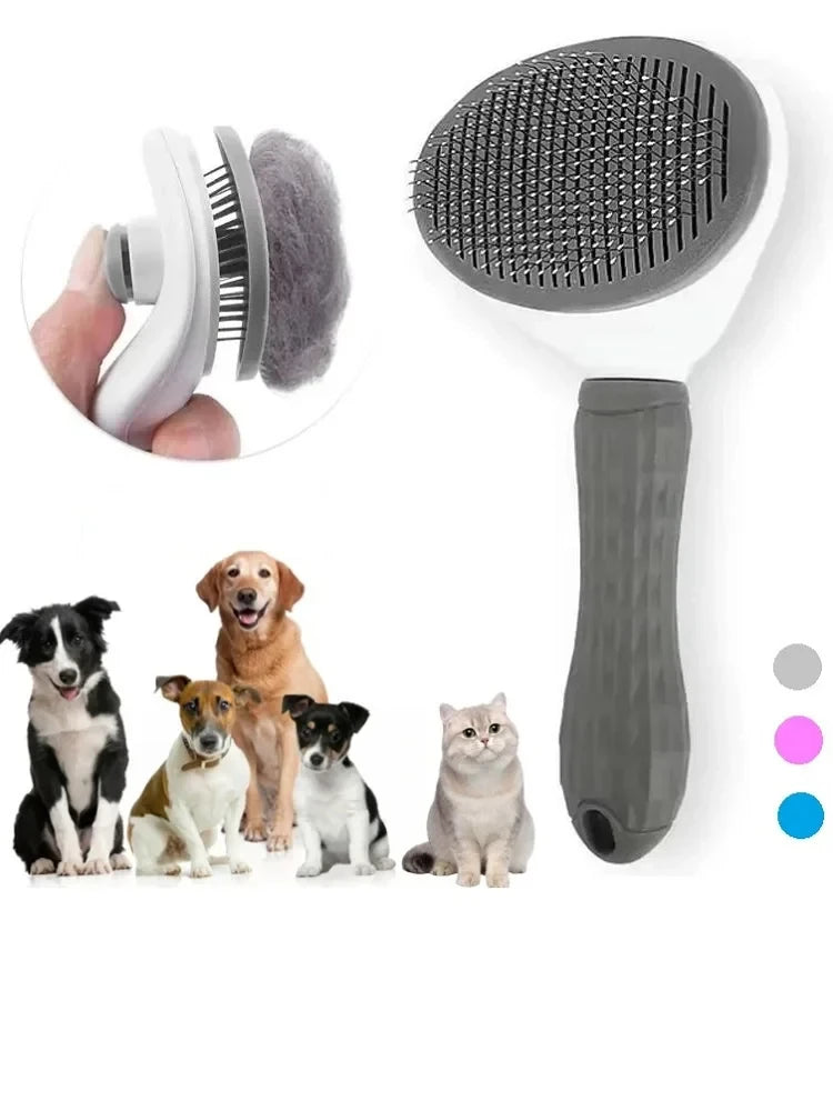 Pet Hair Removal Brush – Gentle Grooming for Dogs & Cats